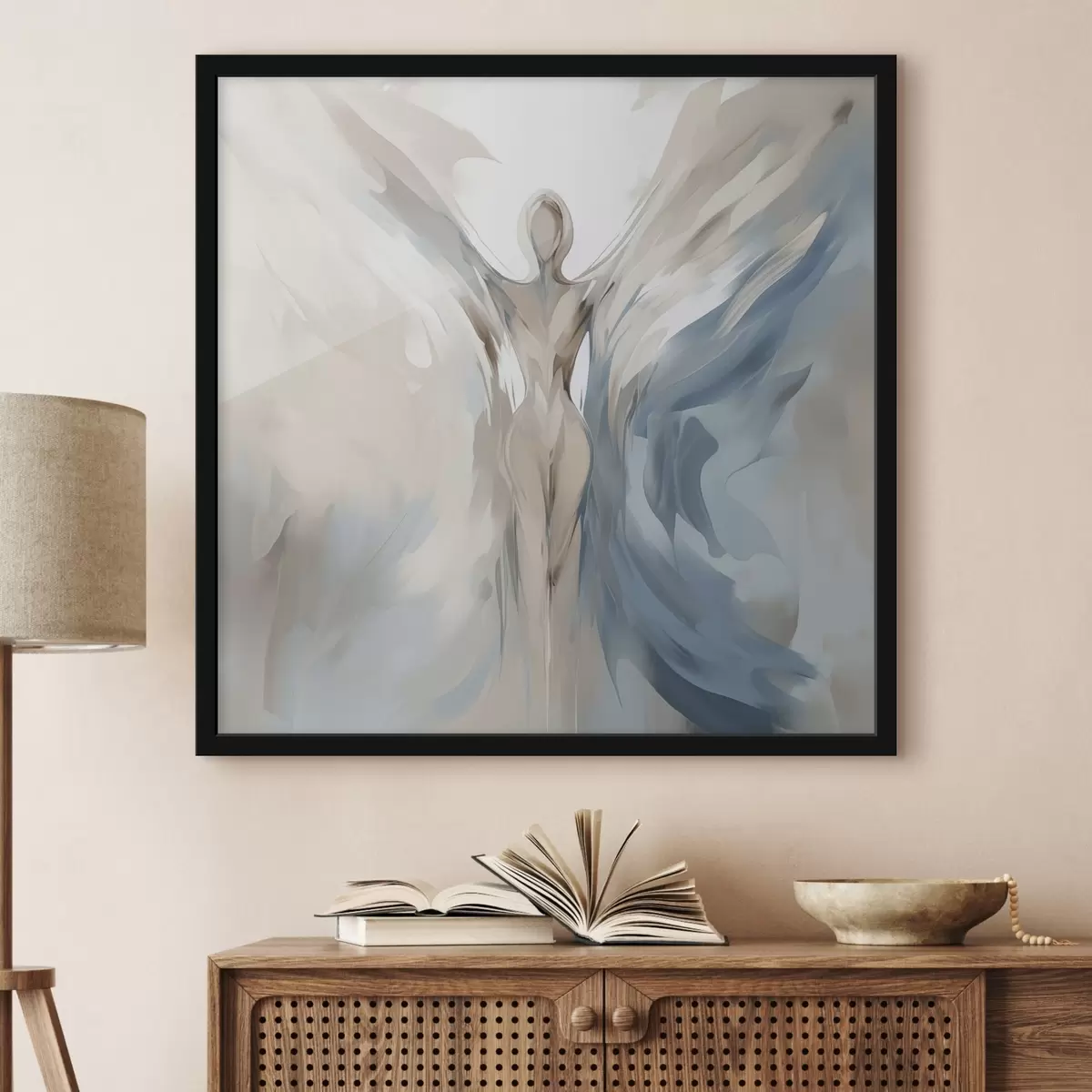 Poster Pintura imitación ángel f45360