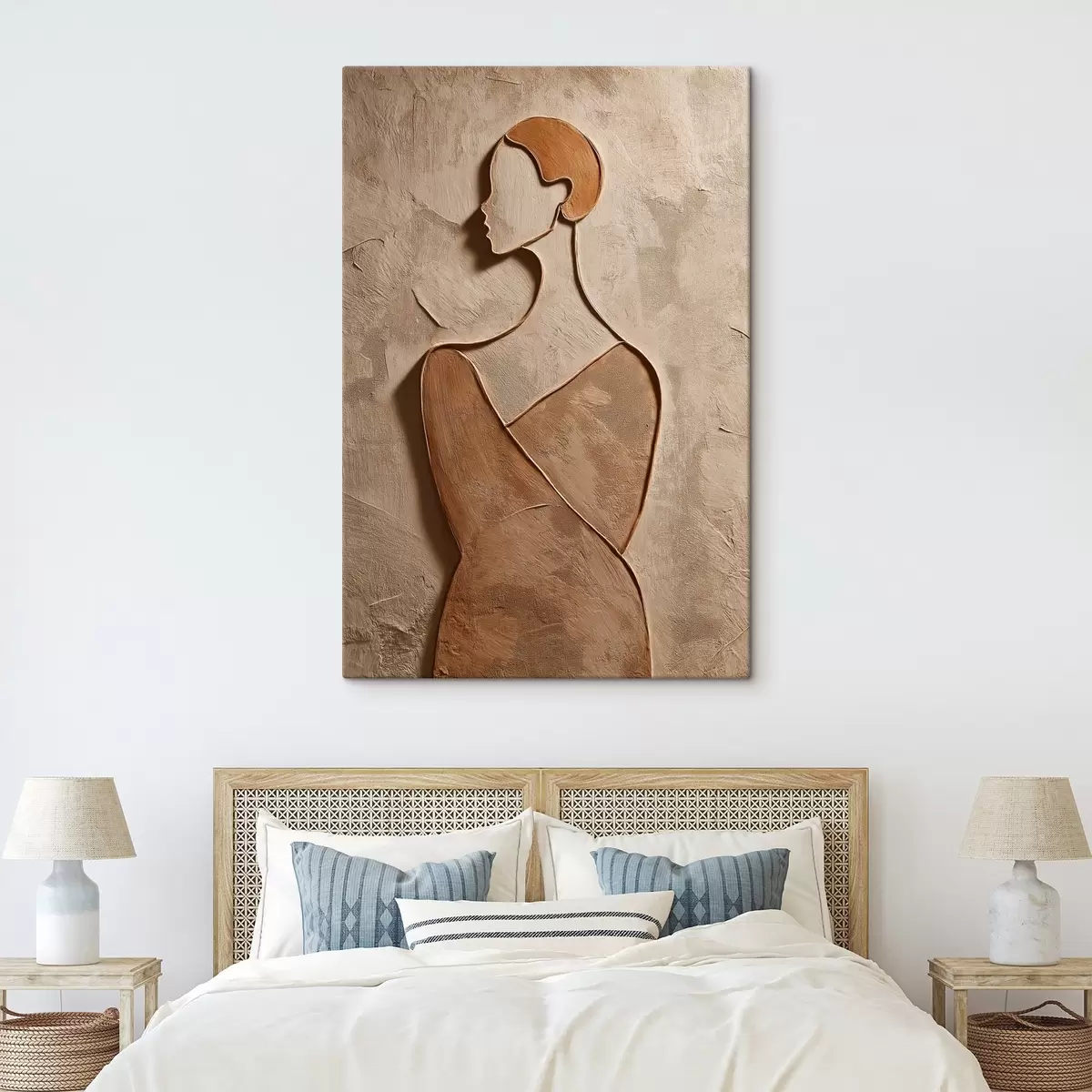 murales de pared Rostro femenino abstracto s45396