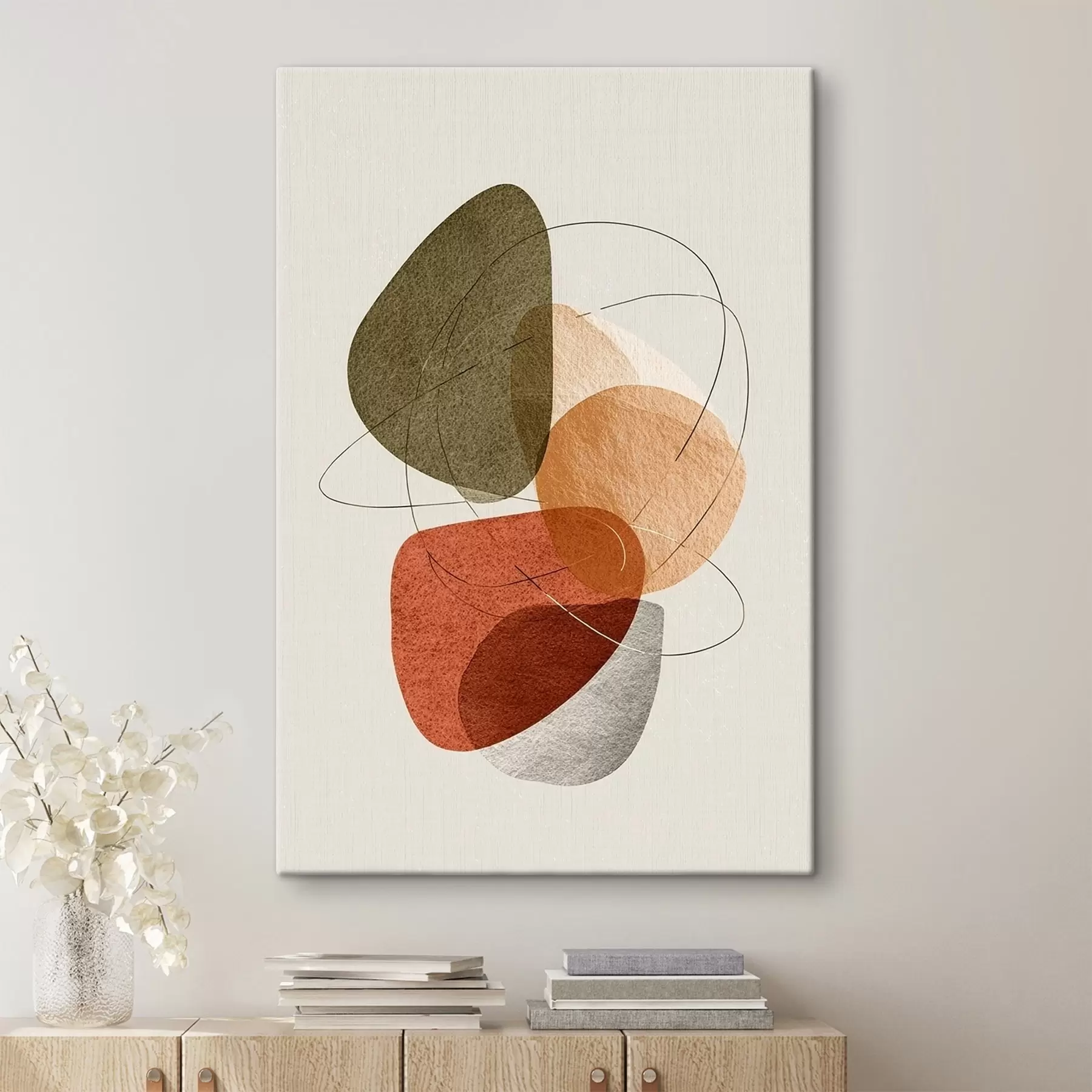 murales de pared Abstracción multicolor s45398