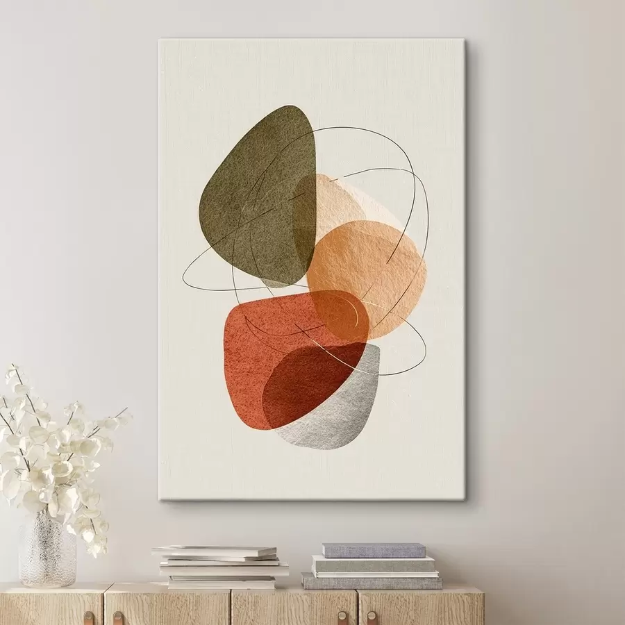 murales de pared Abstracción multicolor s45398