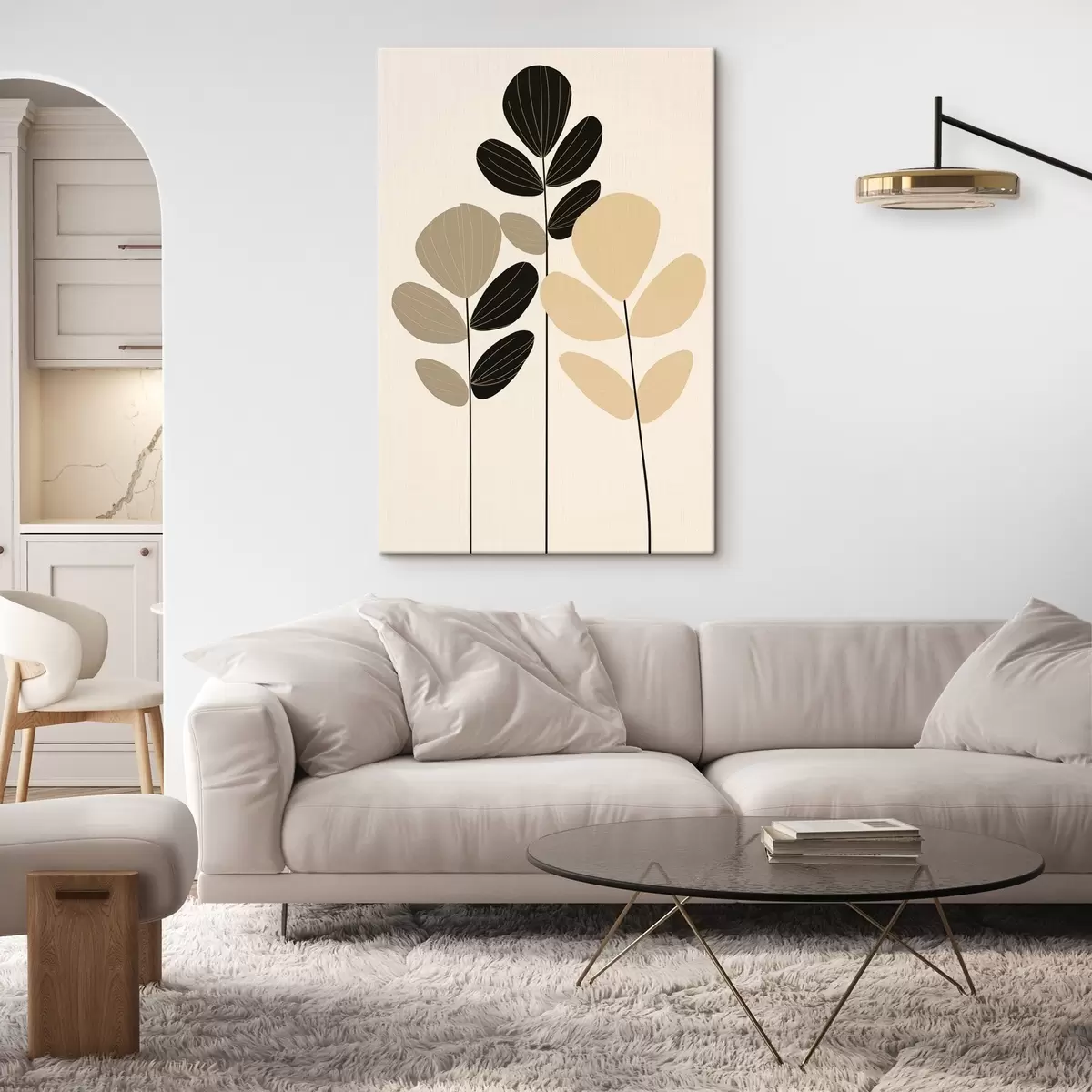 murales de pared Ilustración botánica minimalista s45400