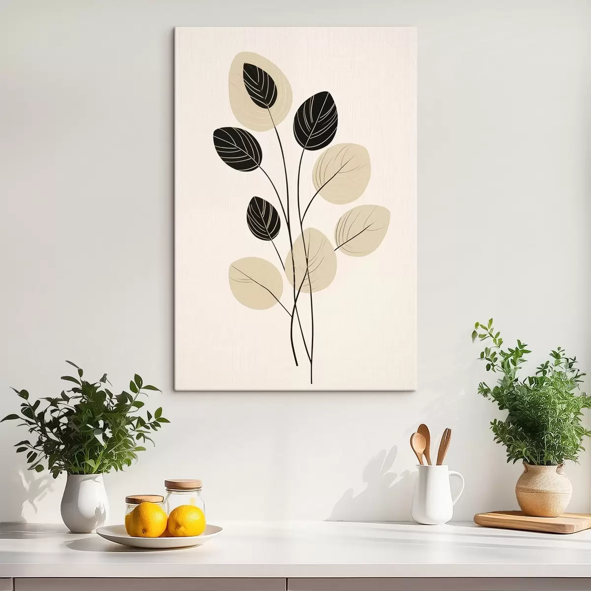 murales de pared Ilustración botánica minimalista s45401