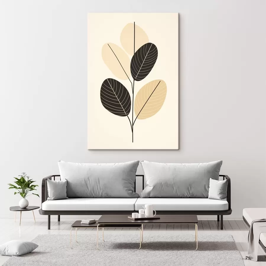 murales de pared Composición abstracta con óvalos texturizados sobre fondo en relieve s45402