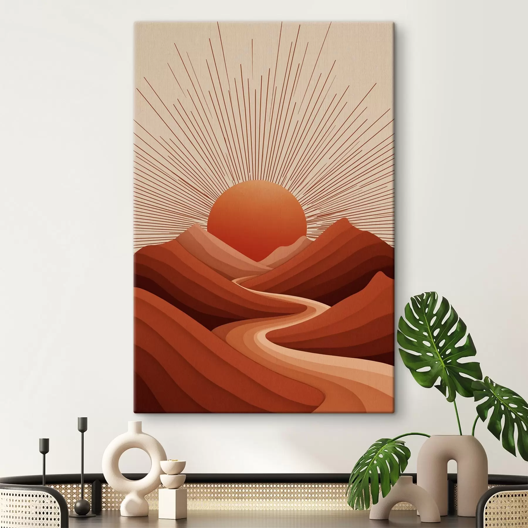 murales de pared Tarde de sol s45405