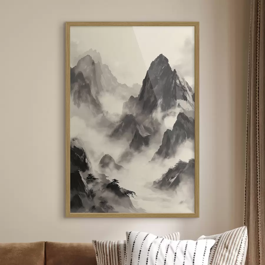 murales de pared Montañas al estilo chino f45384