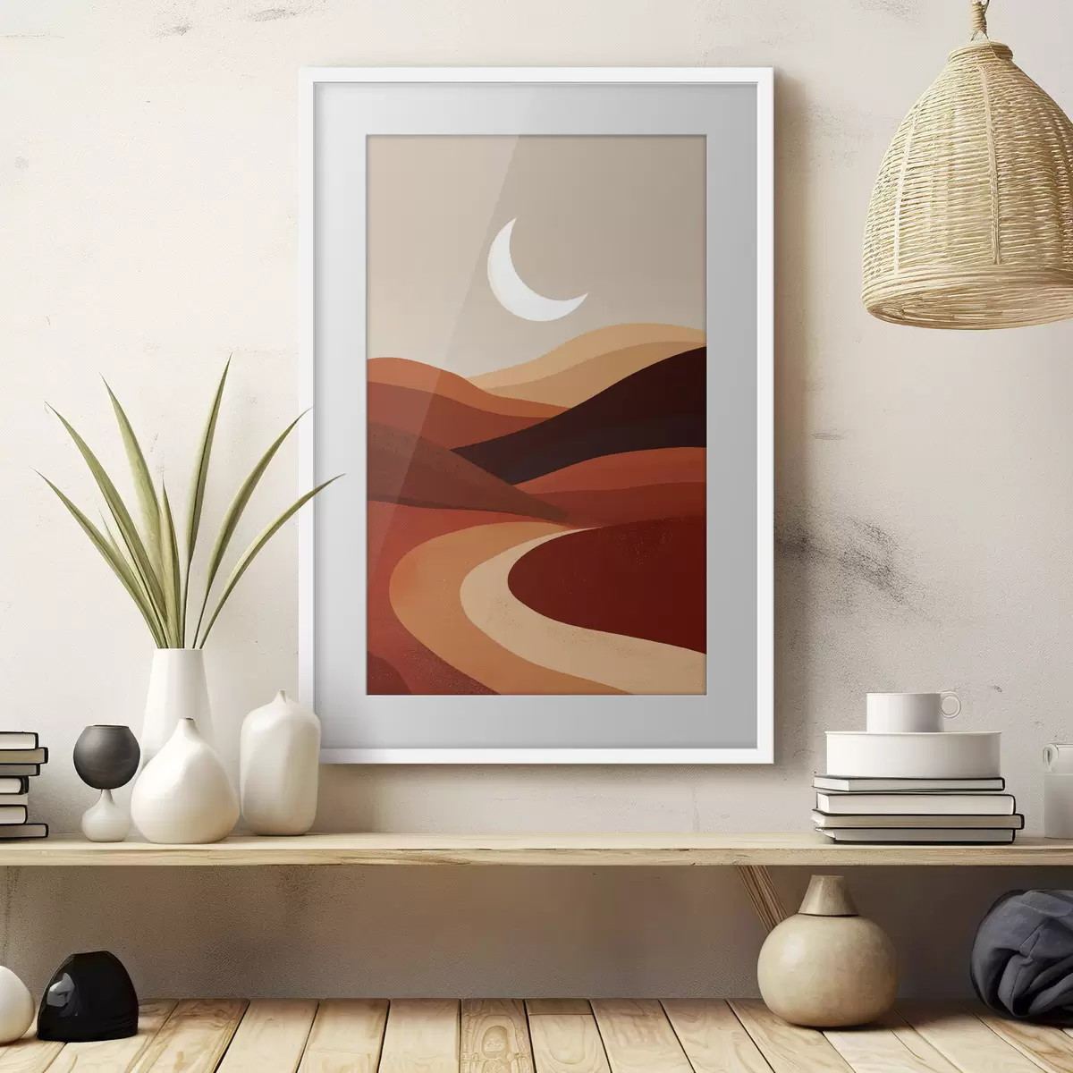 Poster Sol y montañas f45393
