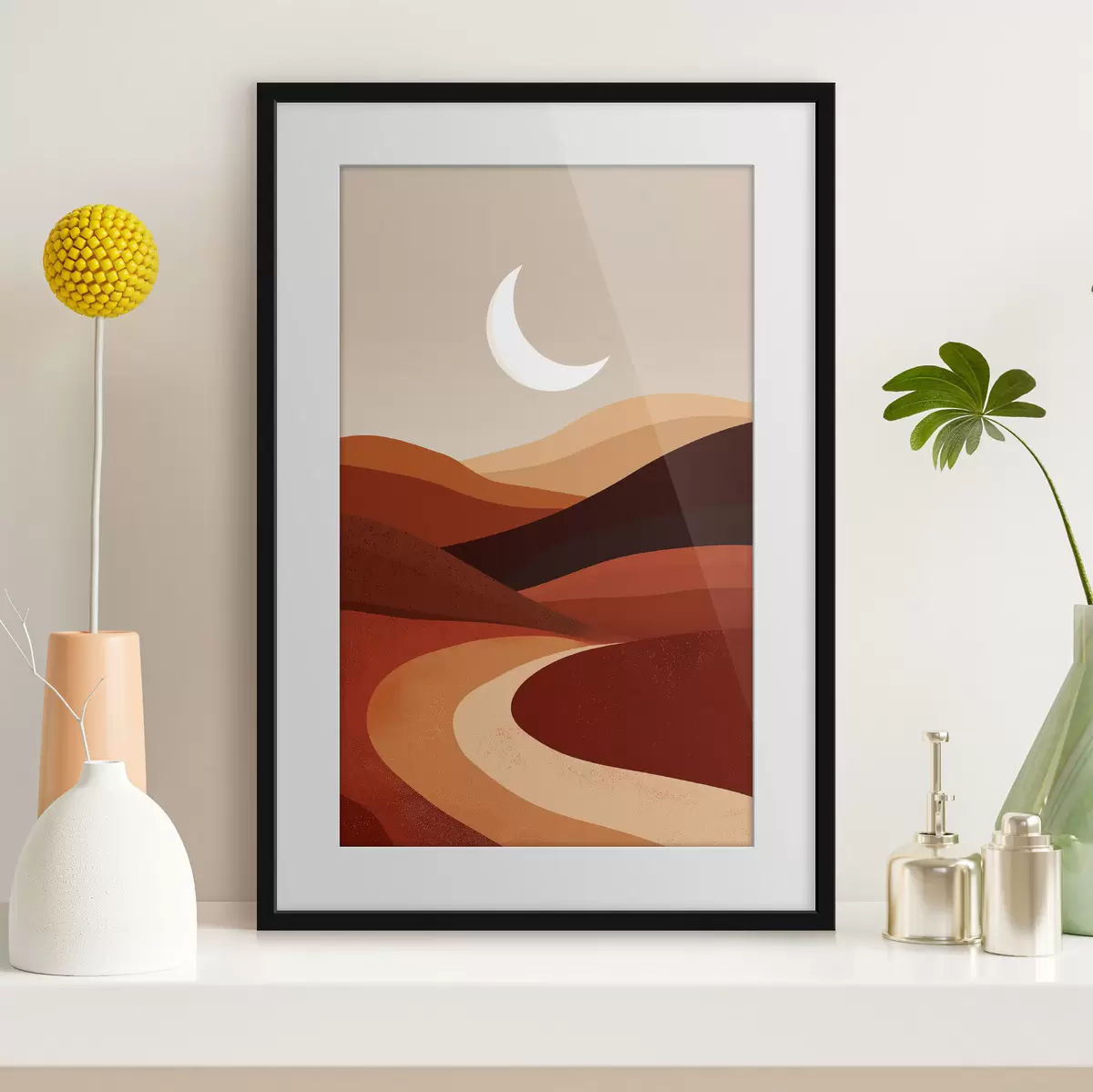 Poster Sol y montañas f45393
