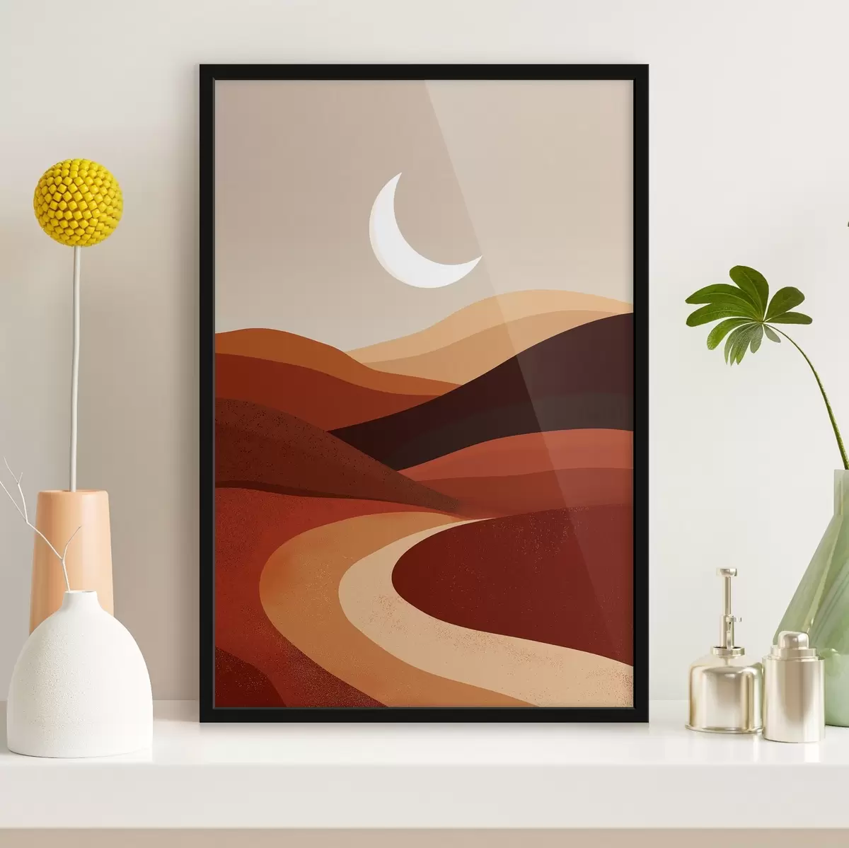 Poster Sol y montañas f45393