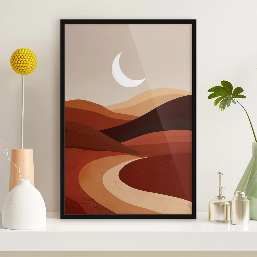 murales de pared Sol y montañas f45393