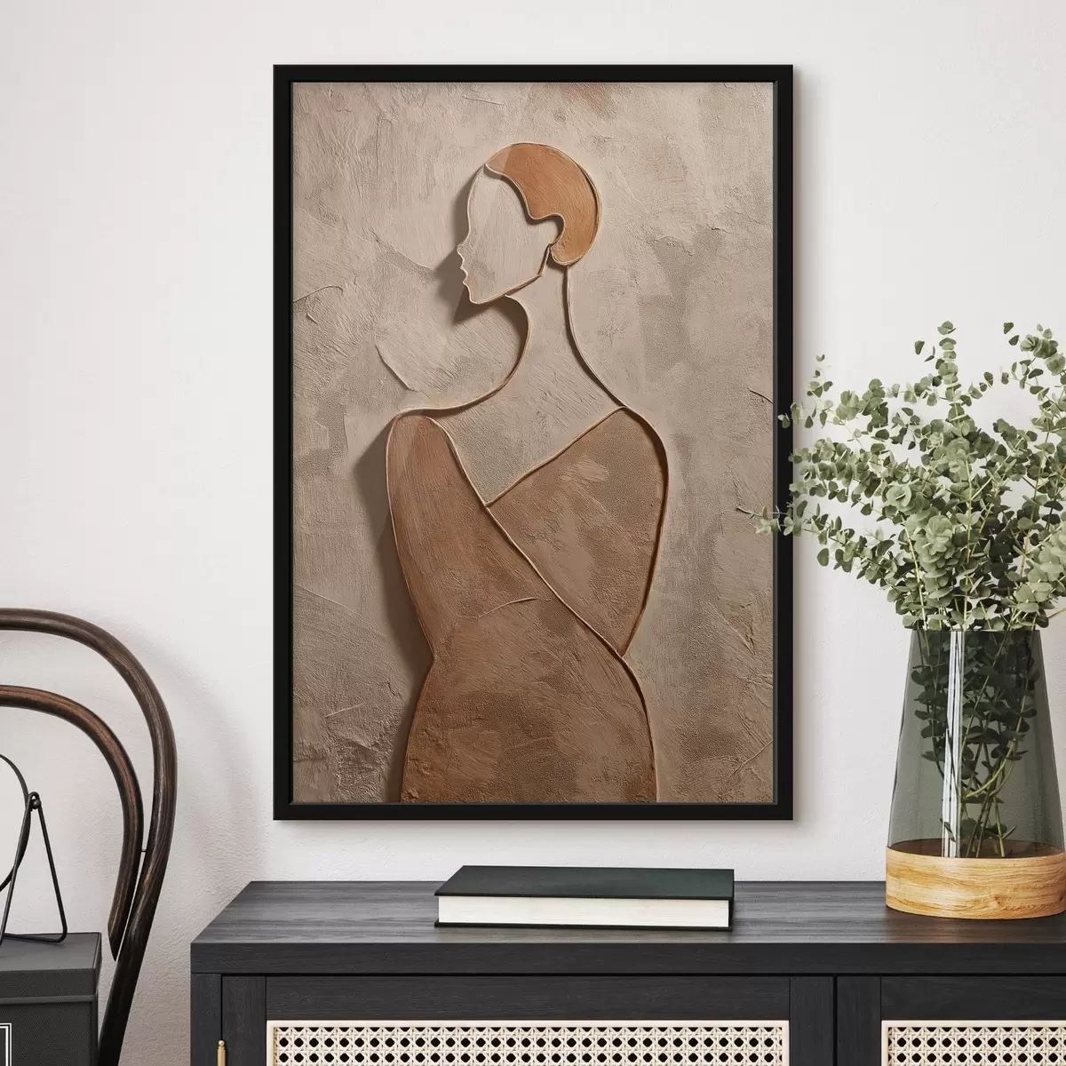 Poster Rostro femenino abstracto f45396