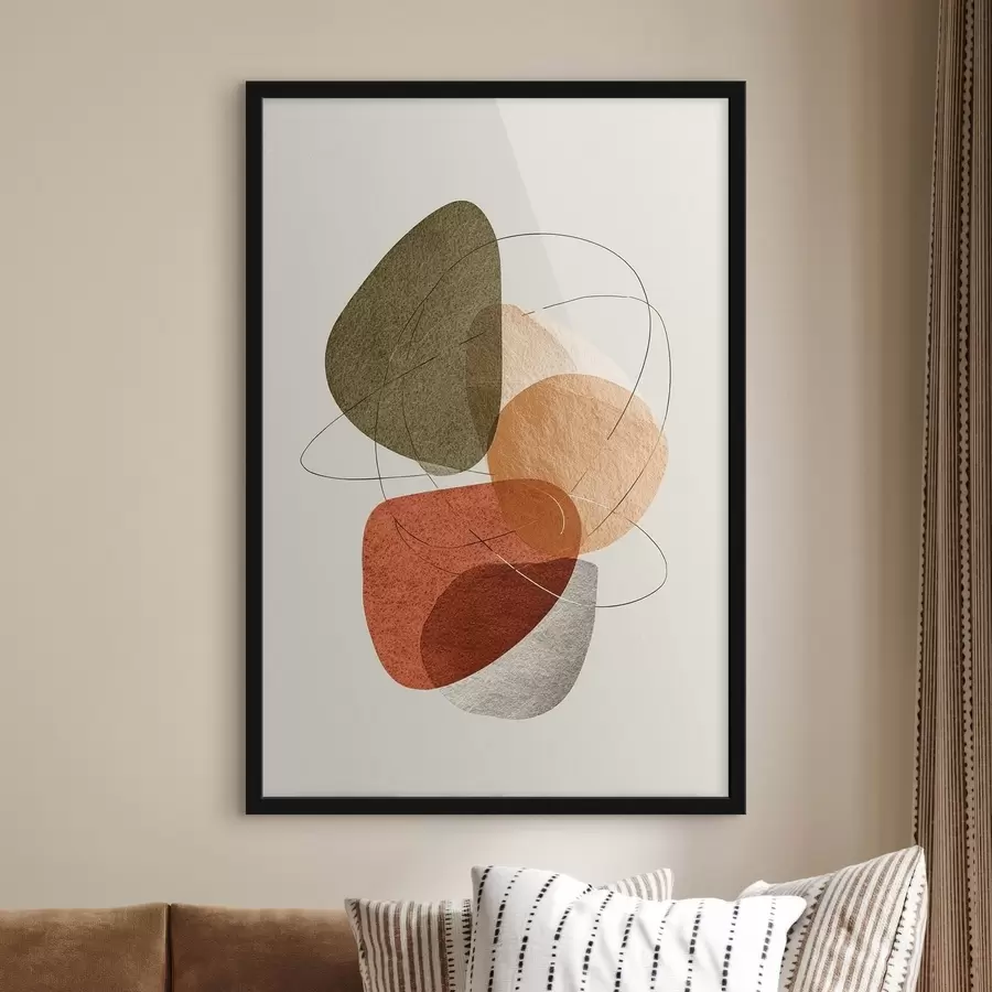 murales de pared Abstracción multicolor f45398