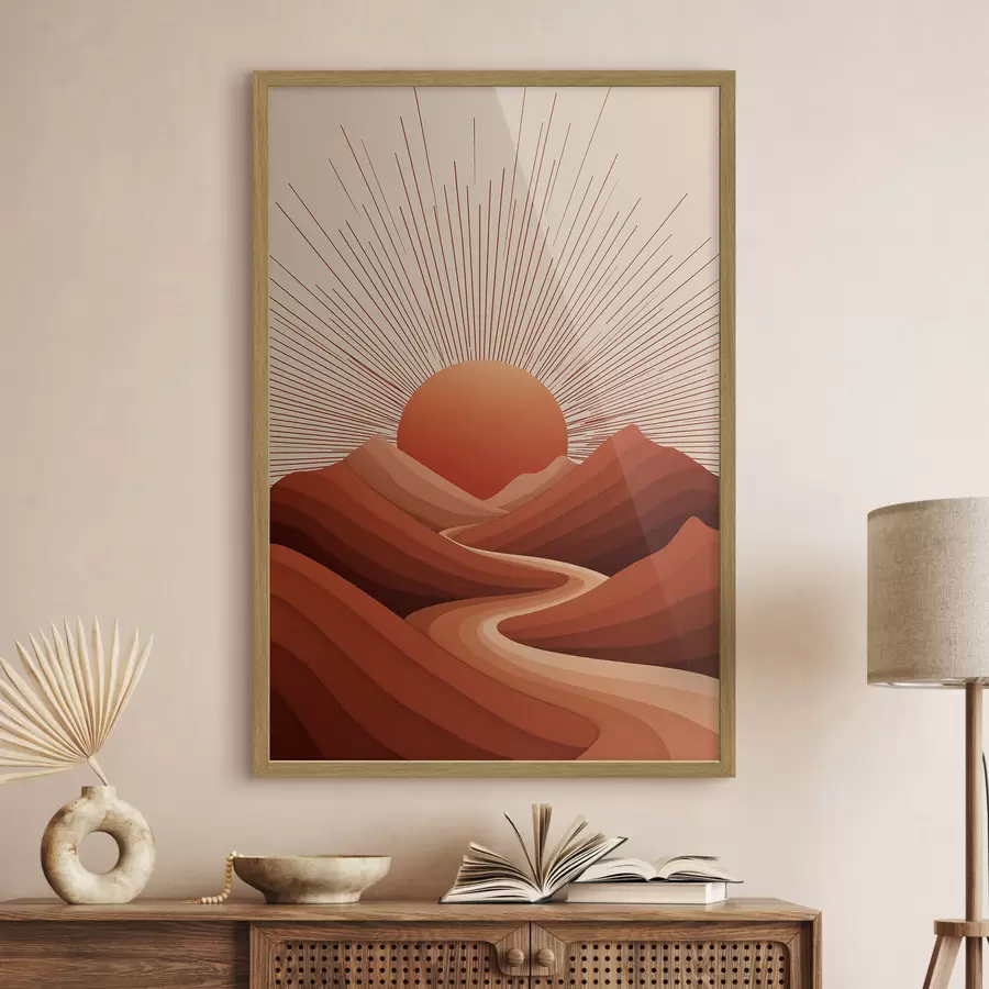 murales de pared Tarde de sol f45405