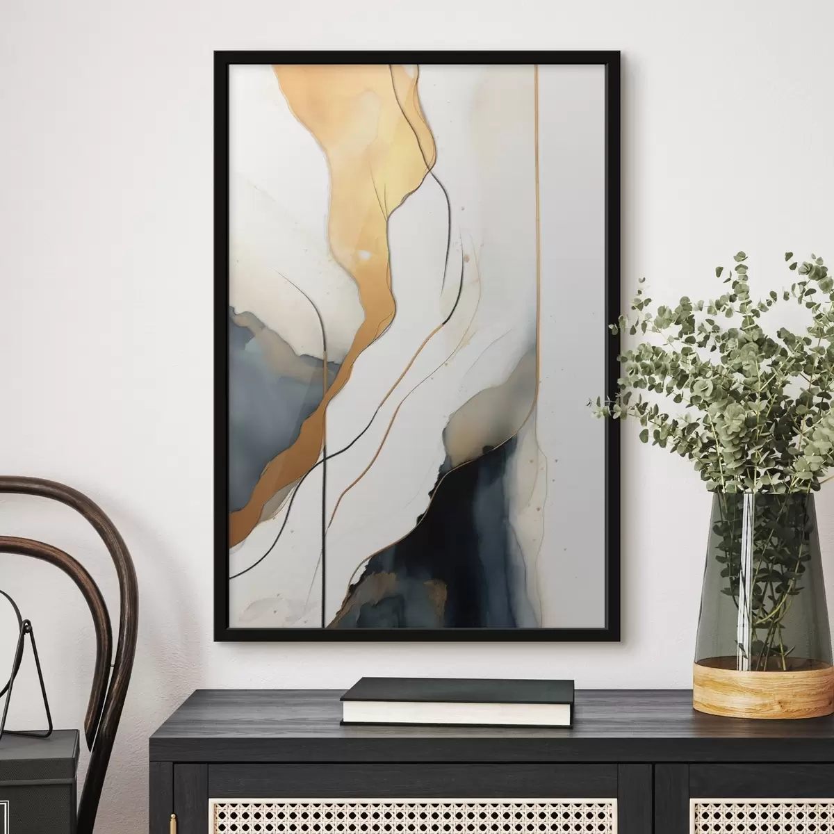 Poster Abstracción de líneas f45407