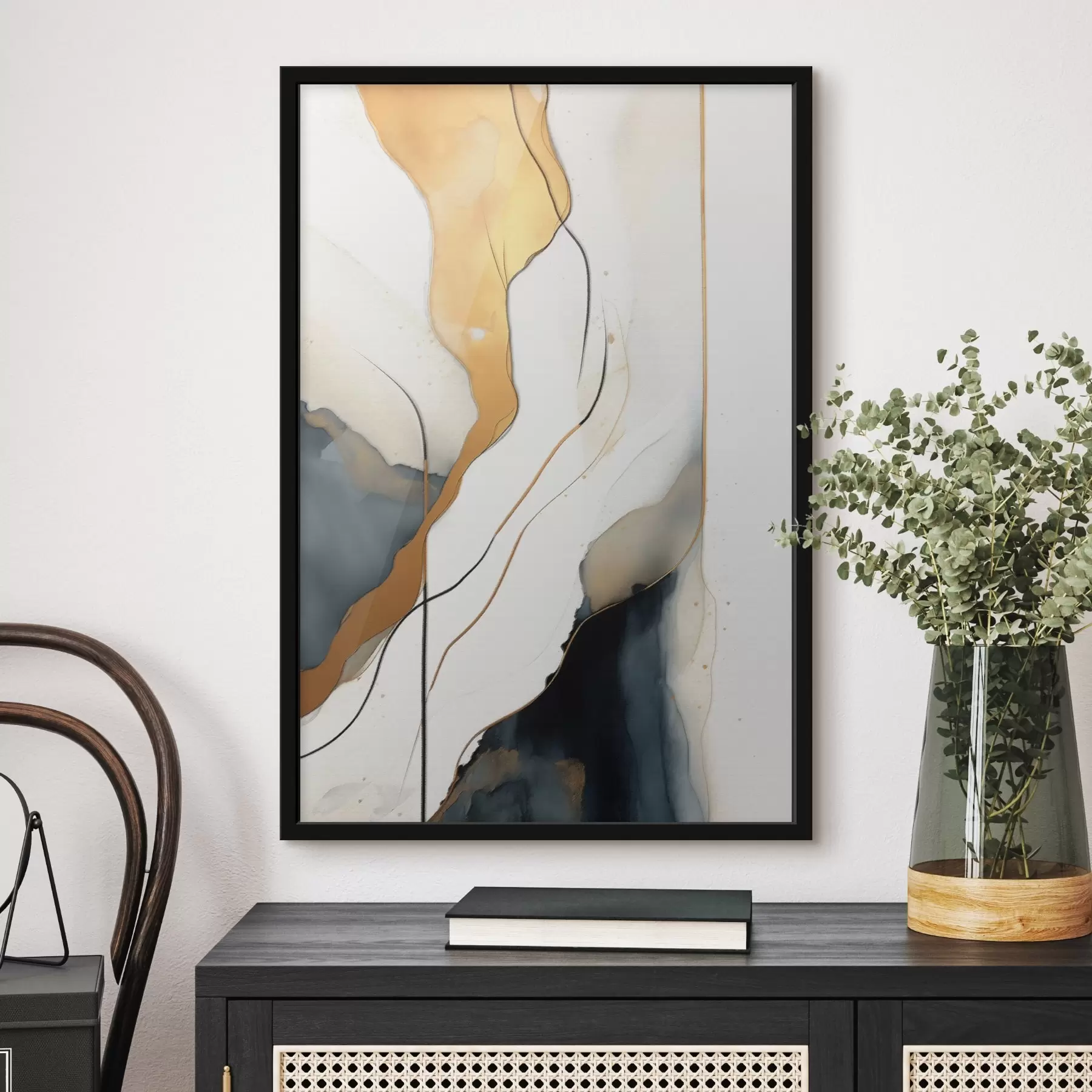 murales de pared Abstracción de líneas f45407