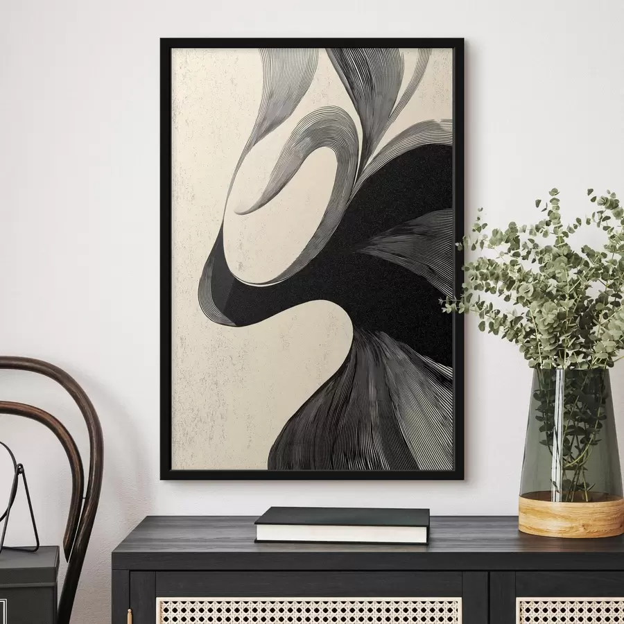 murales de pared Danza de líneas f45414