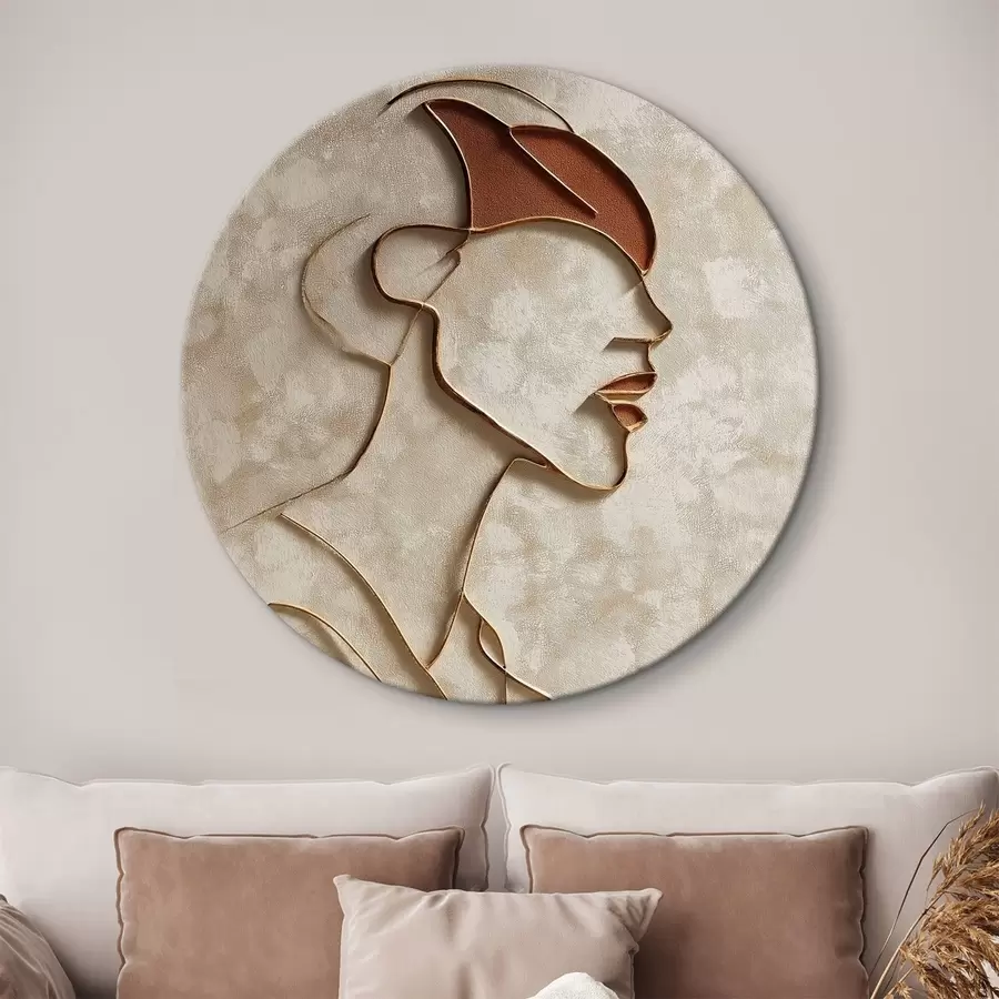 murales de pared Rostro femenino abstracto r45395