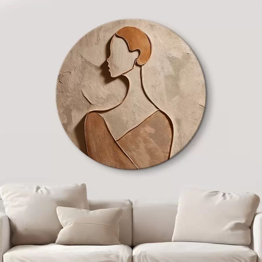 murales de pared Rostro femenino abstracto r45396