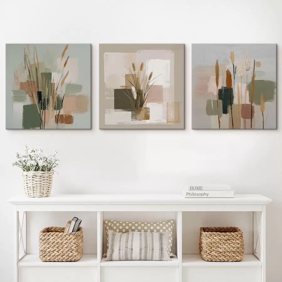 murales de pared Composición de flores y delicadas pinceladas m00594