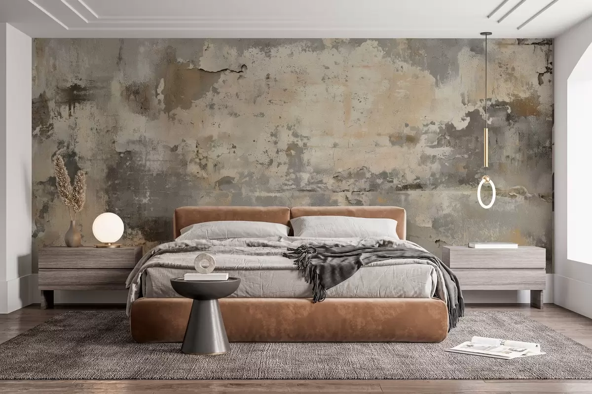 murales de pared imitación de una pared antigua con textura w04311