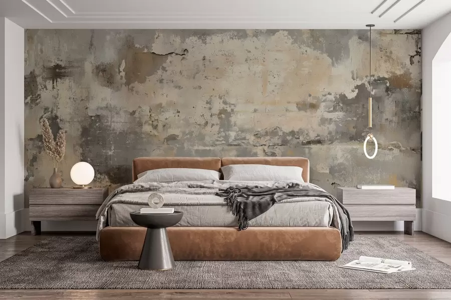 murales de pared imitación de una pared antigua con textura w04311