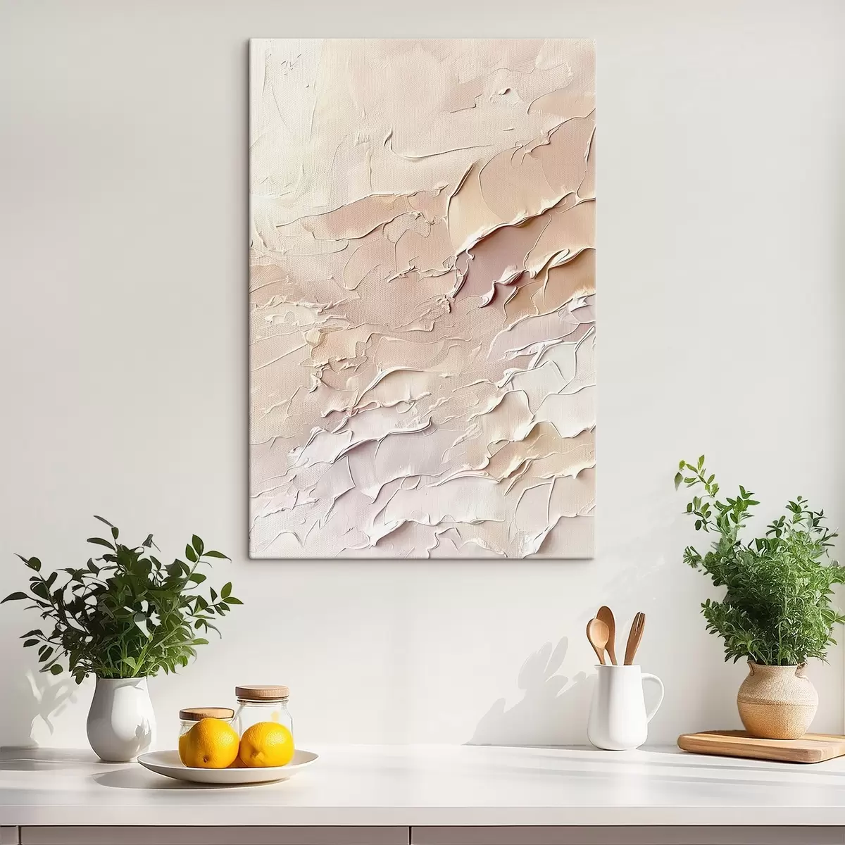 murales de pared Efecto de pinceladas volumétricas s45335