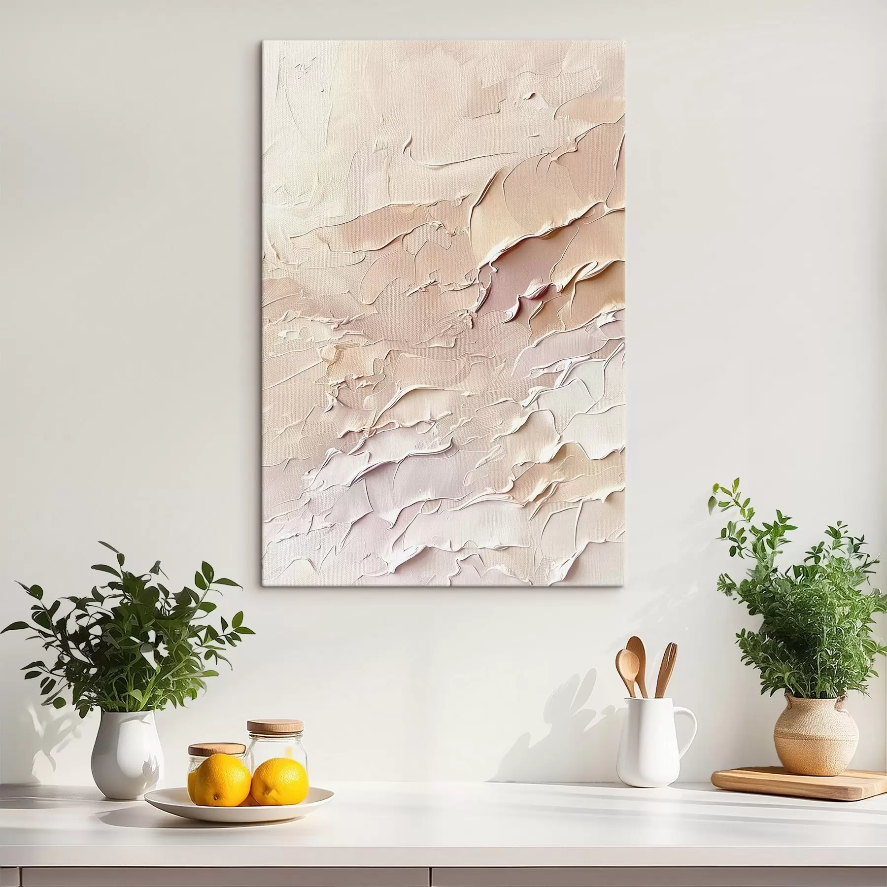 murales de pared Efecto de pinceladas volumétricas s45335