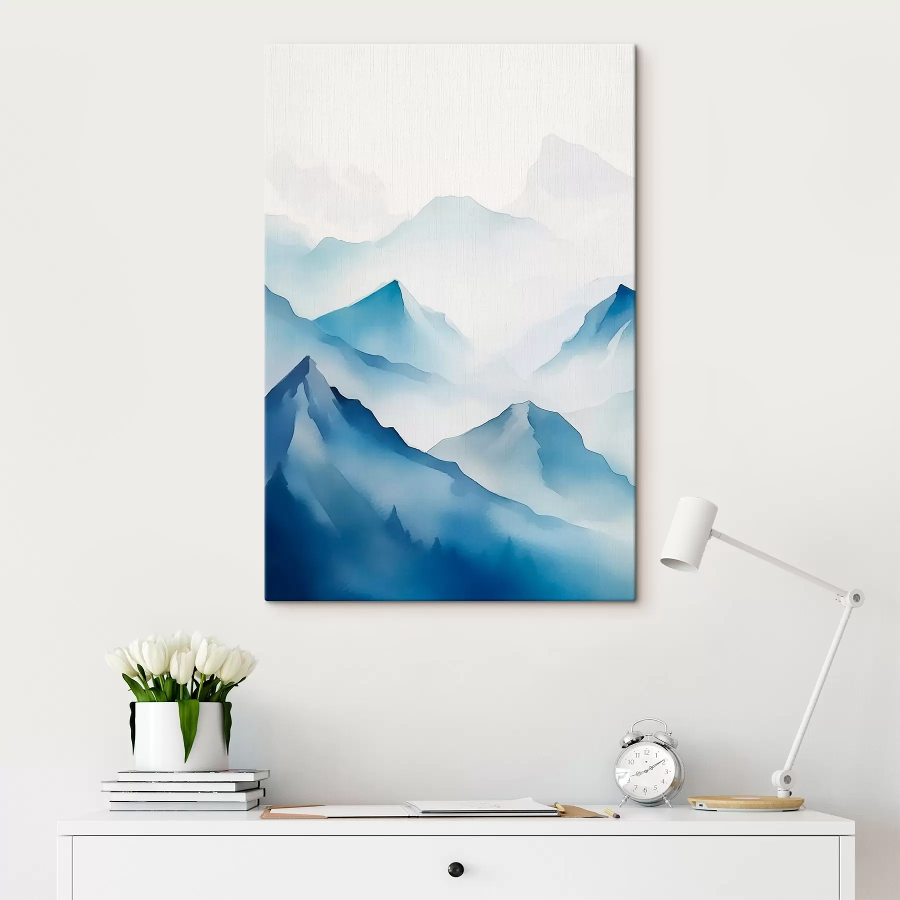 murales de pared Montañas en la niebla s45424