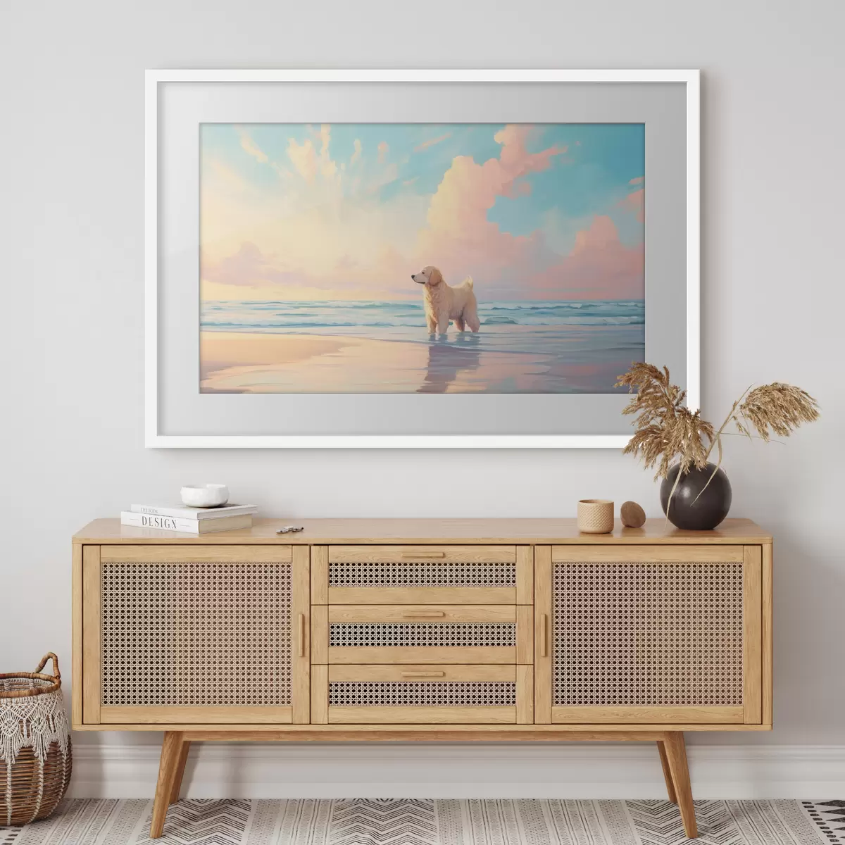 Poster Retriever en la orilla del mar f45425
