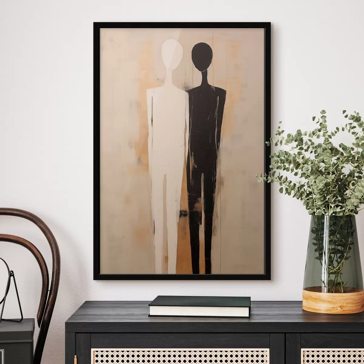 Poster Silueta de dos figuras f45430