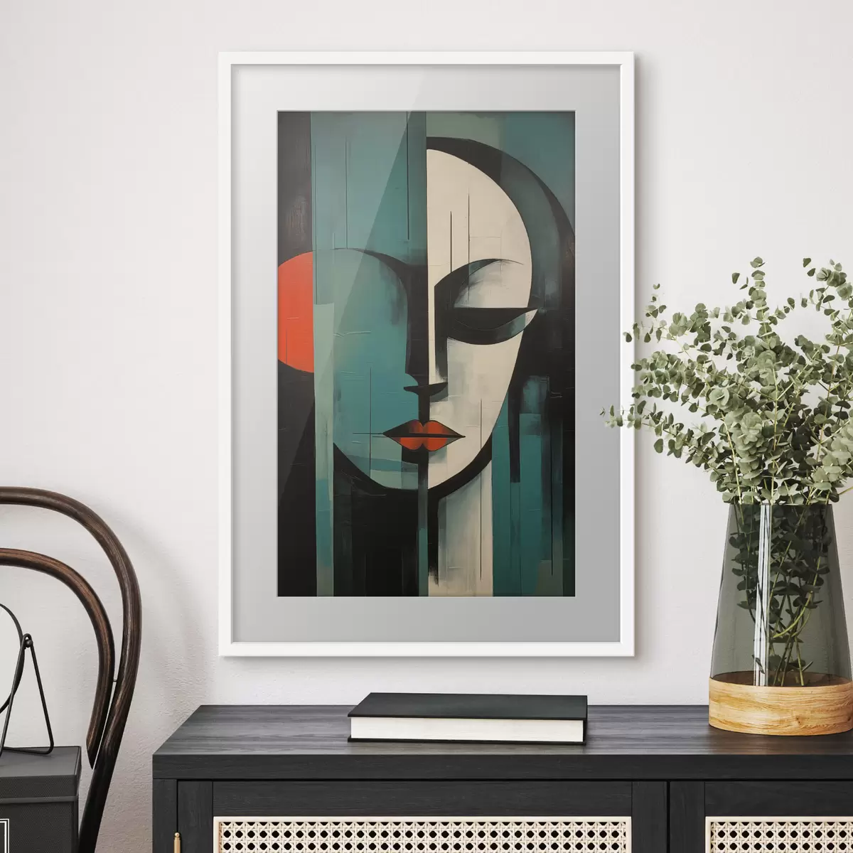 Poster Retrato femenino abstracto f45437