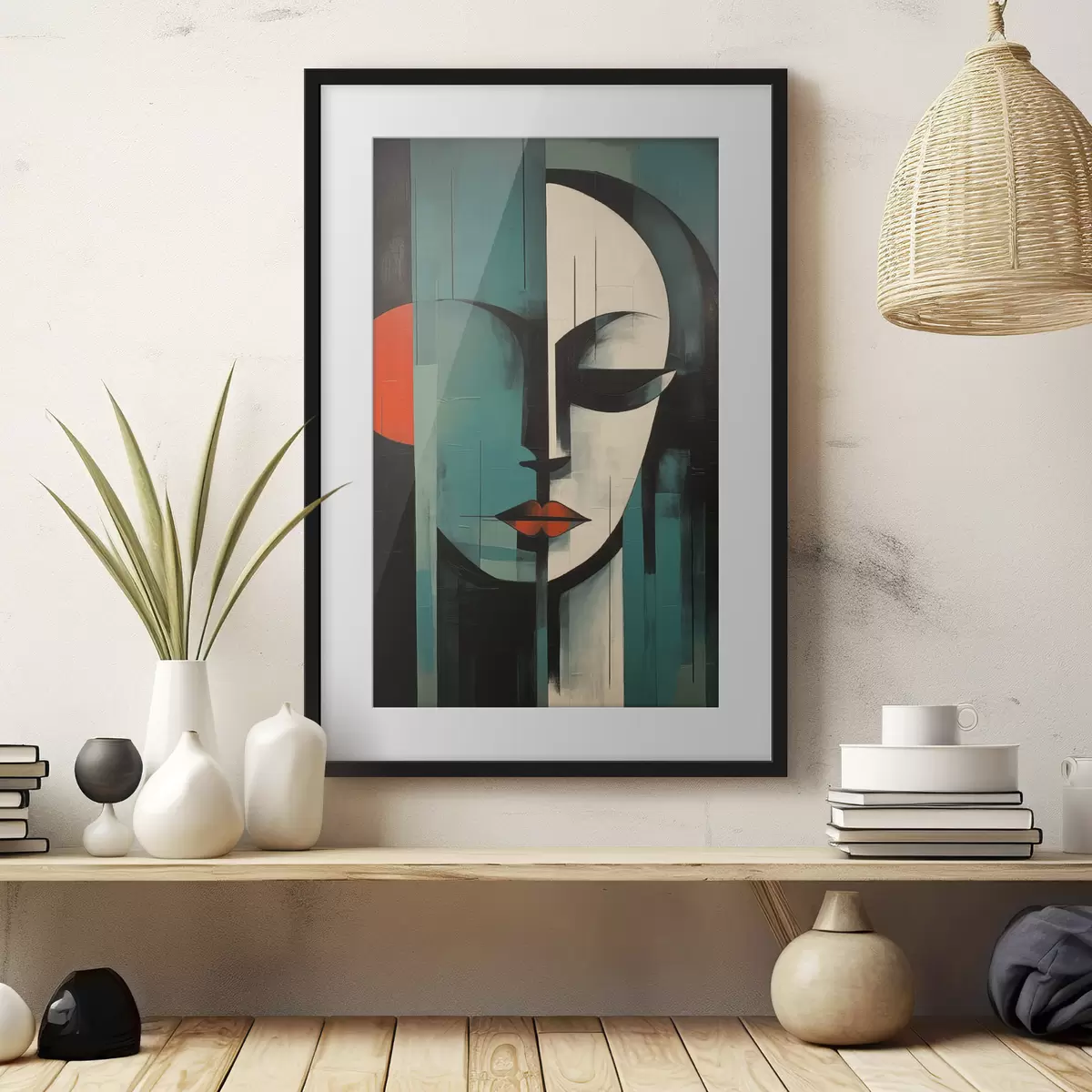 Poster Retrato femenino abstracto f45437