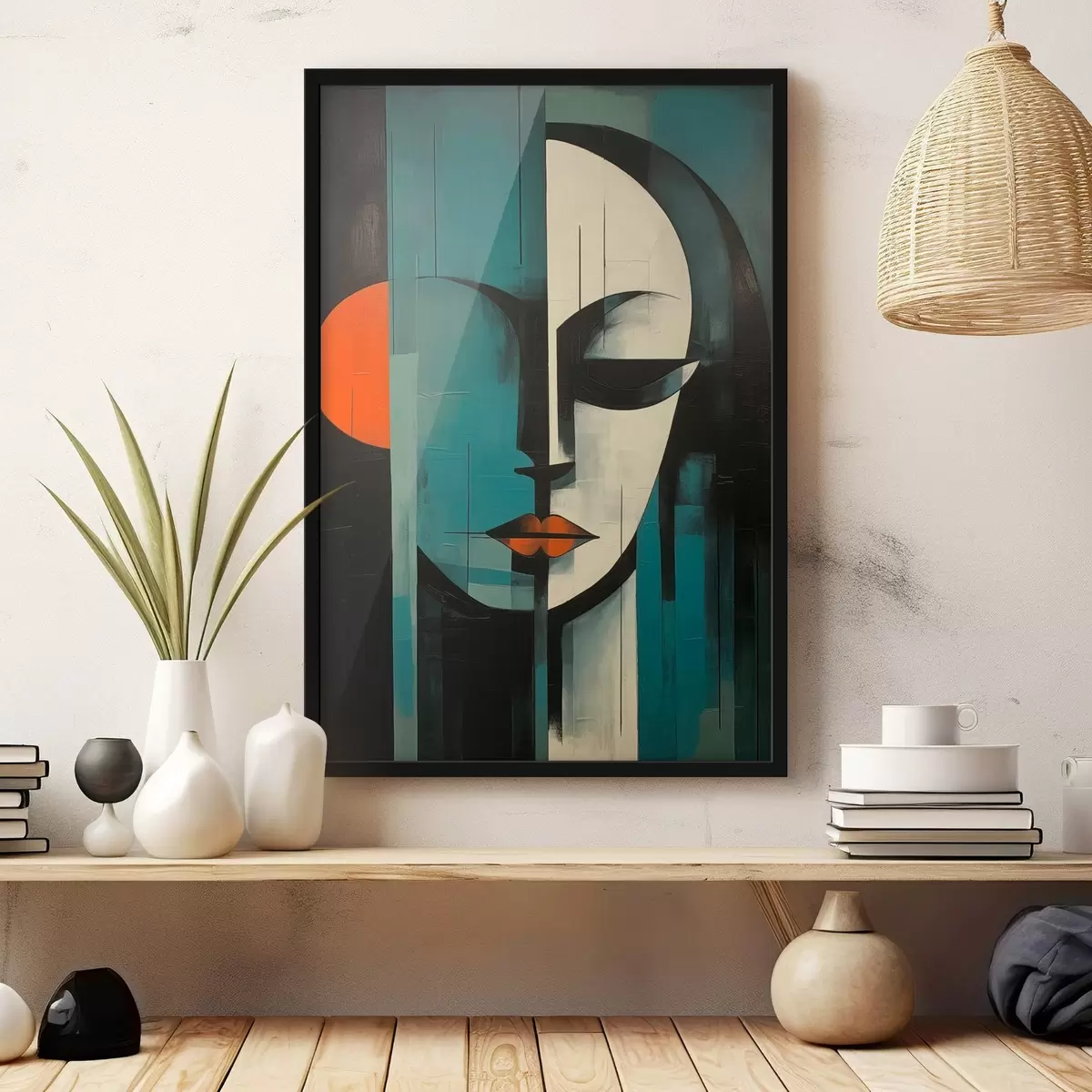 Poster Retrato femenino abstracto f45437