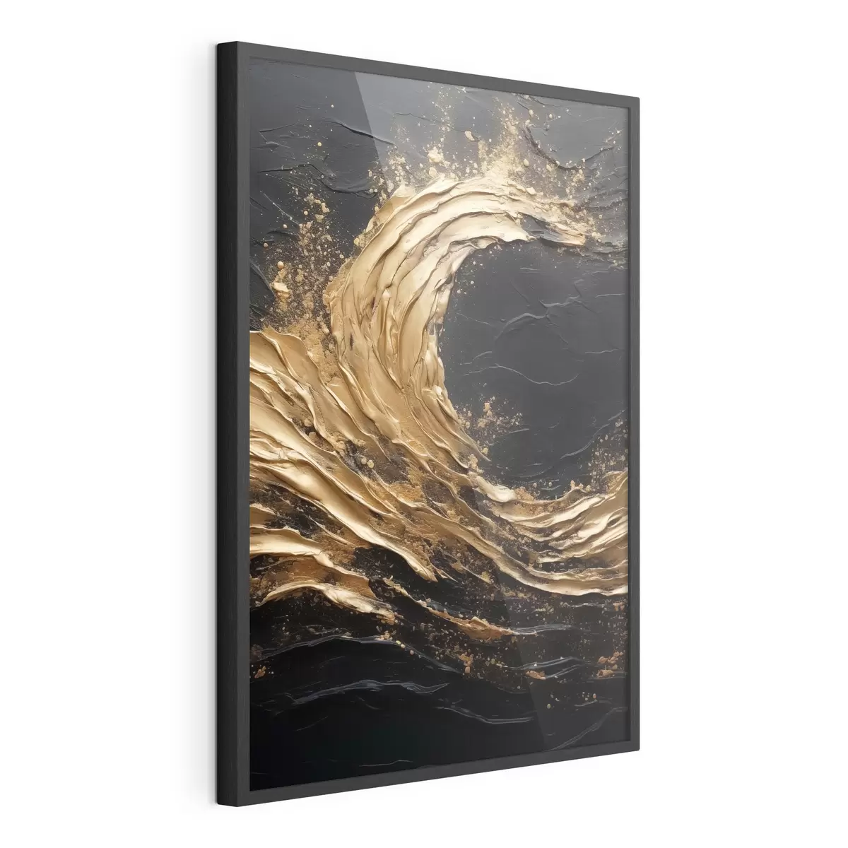 Poster Onda abstracta en tonos anaranjados f45441
