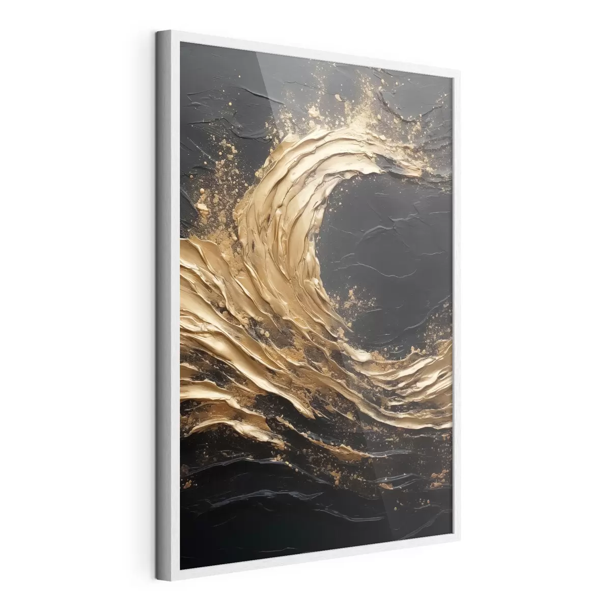Poster Onda abstracta en tonos anaranjados f45441