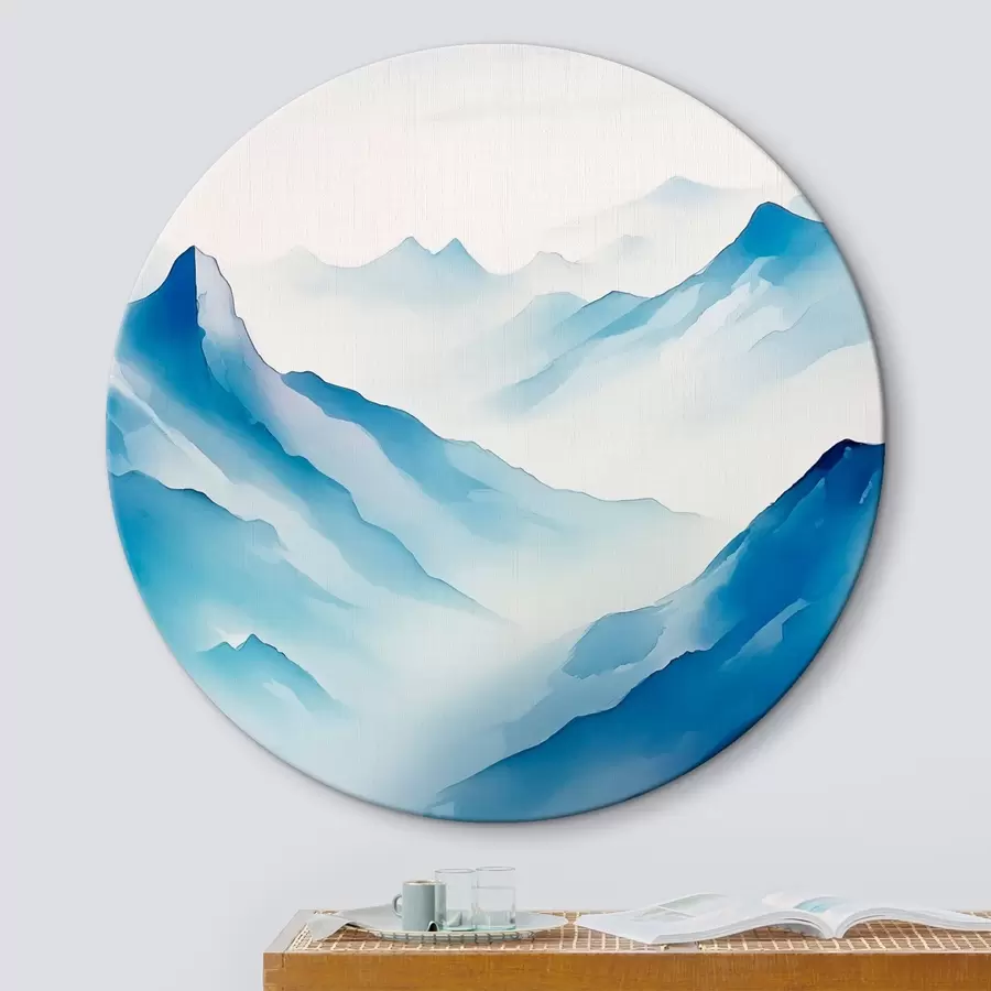 murales de pared Cordilleras en Geometría de niebla r45445