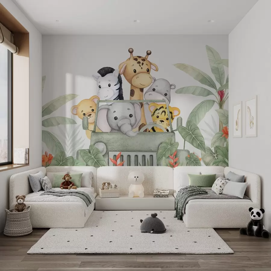 murales de pared Animales simpáticos en los trópicos w04413