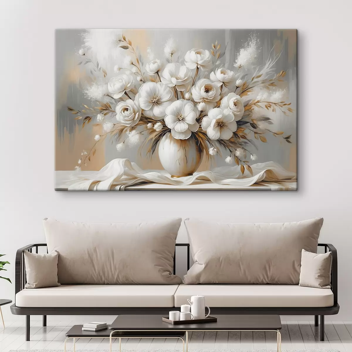 murales de pared Un delicado ramo de flores en un jarrón s45375