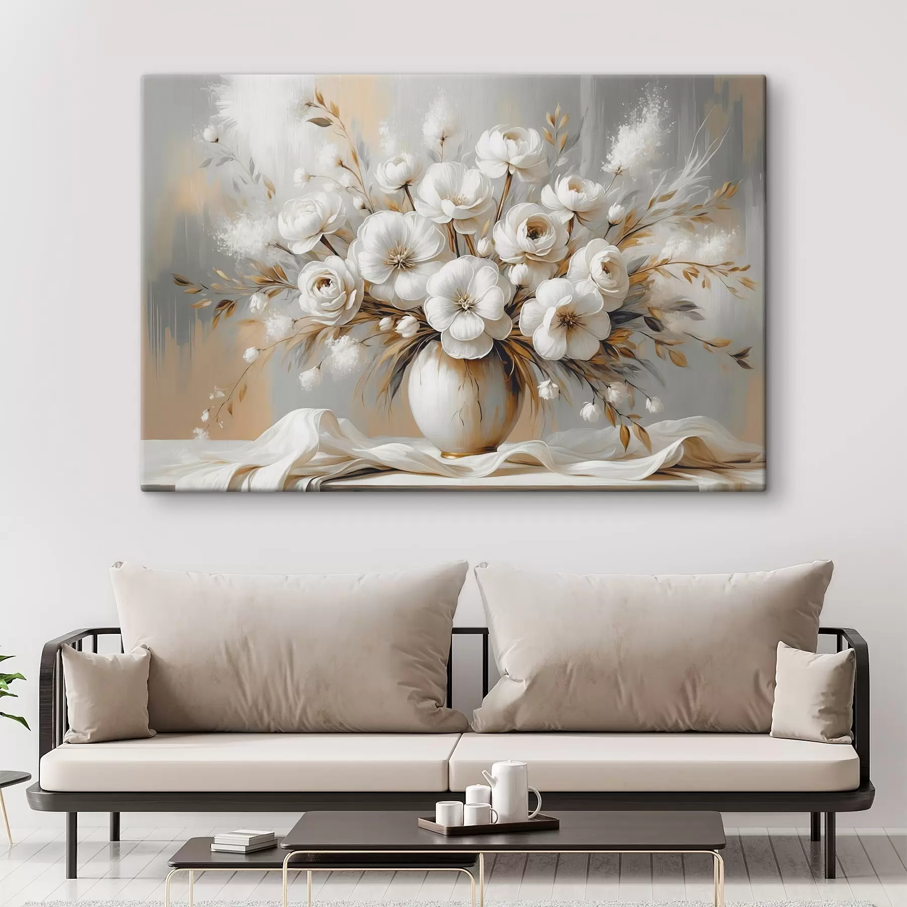 murales de pared Un delicado ramo de flores en un jarrón s45375