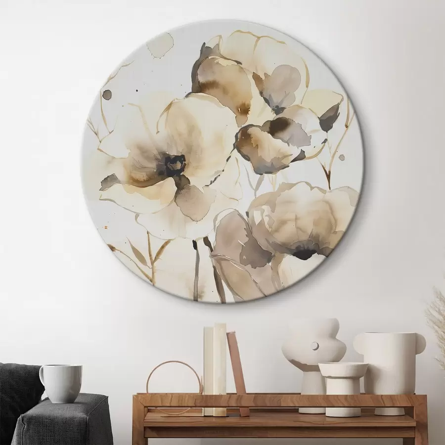 murales de pared Flores en estilo acuarela r45365