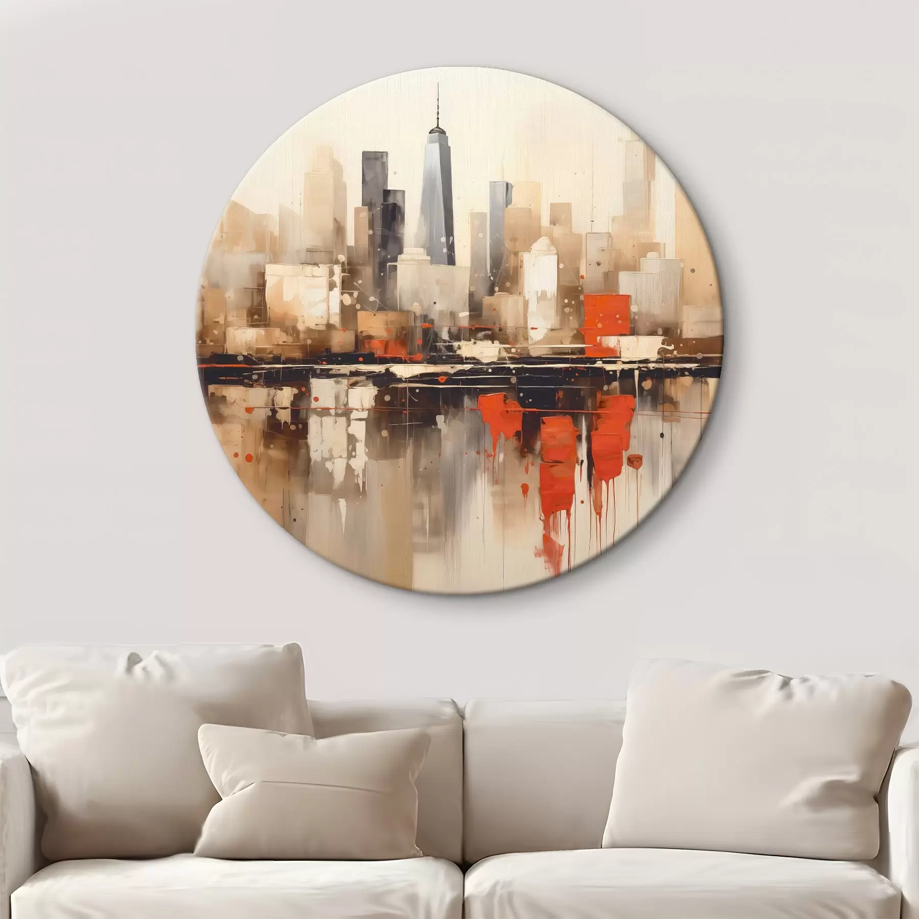 murales de pared Paisaje urbano abstracto r45368