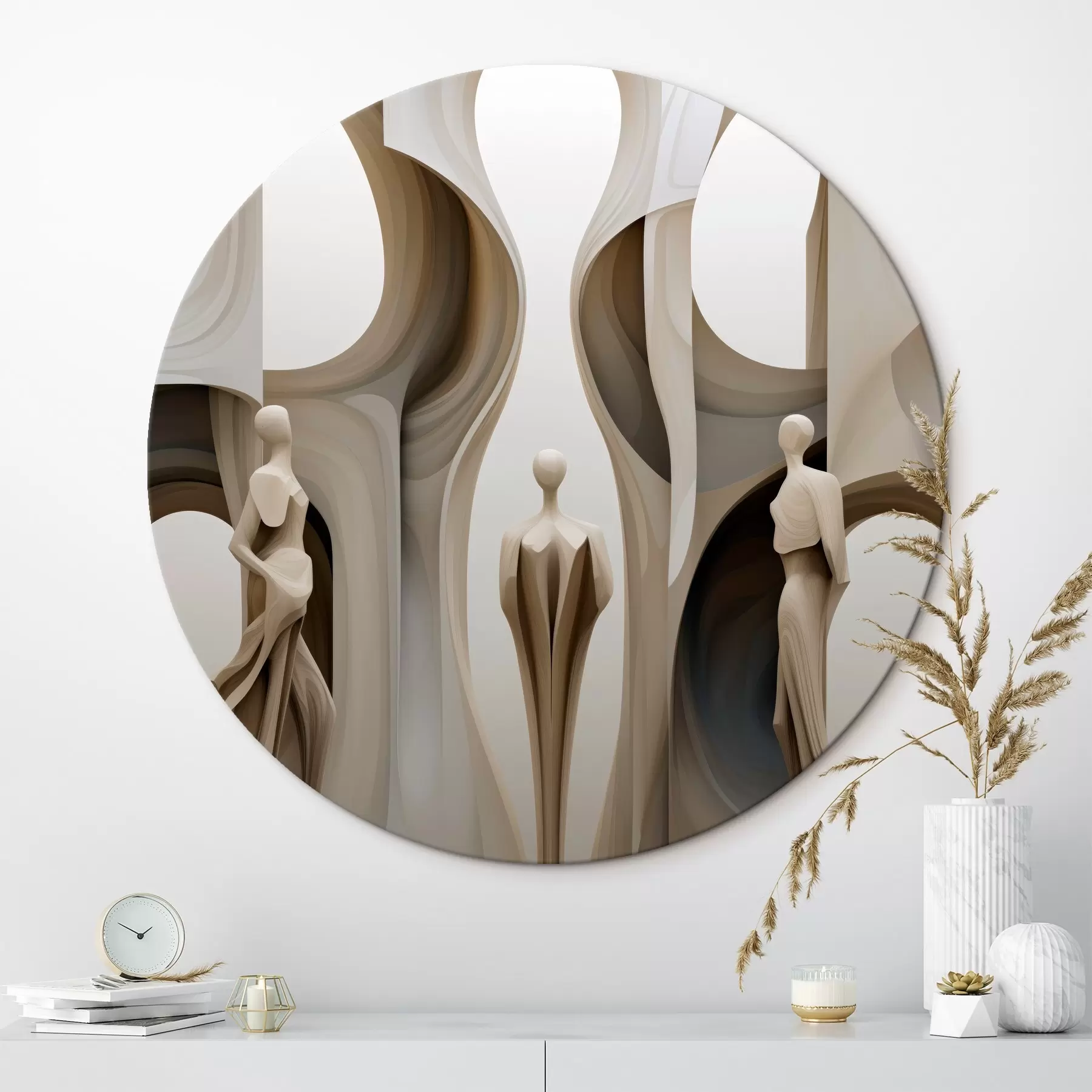 murales de pared Abstracción con siluetas r45371