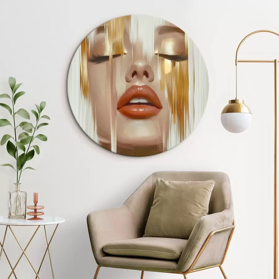 murales de pared Retrato abstracto de una mujer r45374