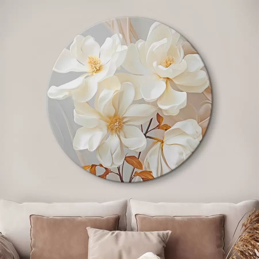 murales de pared Delicadas flores abstractas r45378