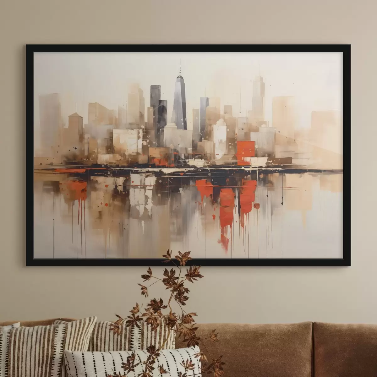 Poster Paisaje urbano abstracto f45368