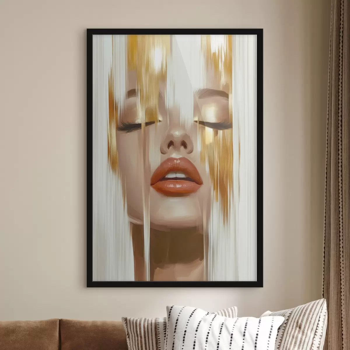 Poster Retrato abstracto de una mujer f45374