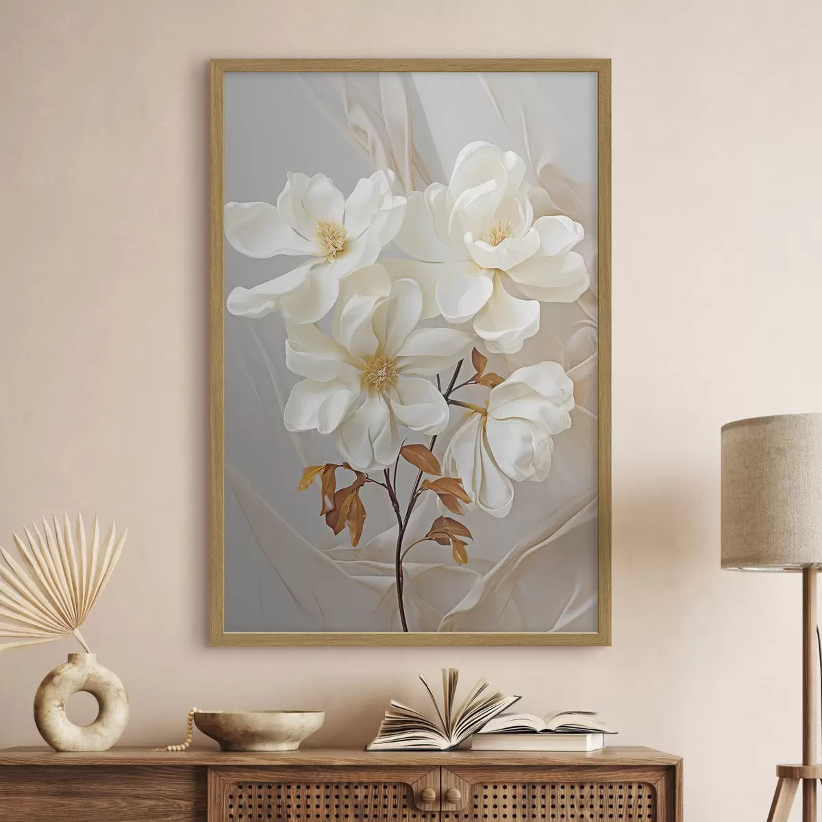 Poster Delicadas flores abstractas f45378