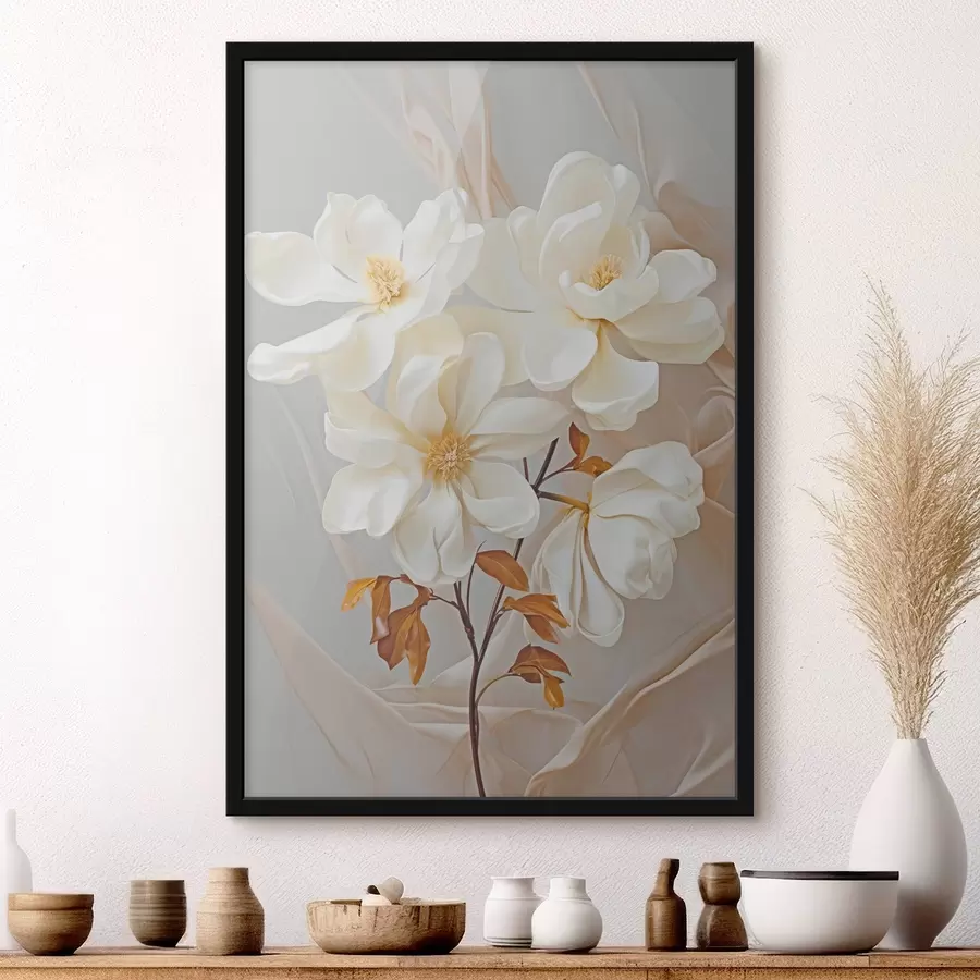 murales de pared Delicadas flores abstractas f45378