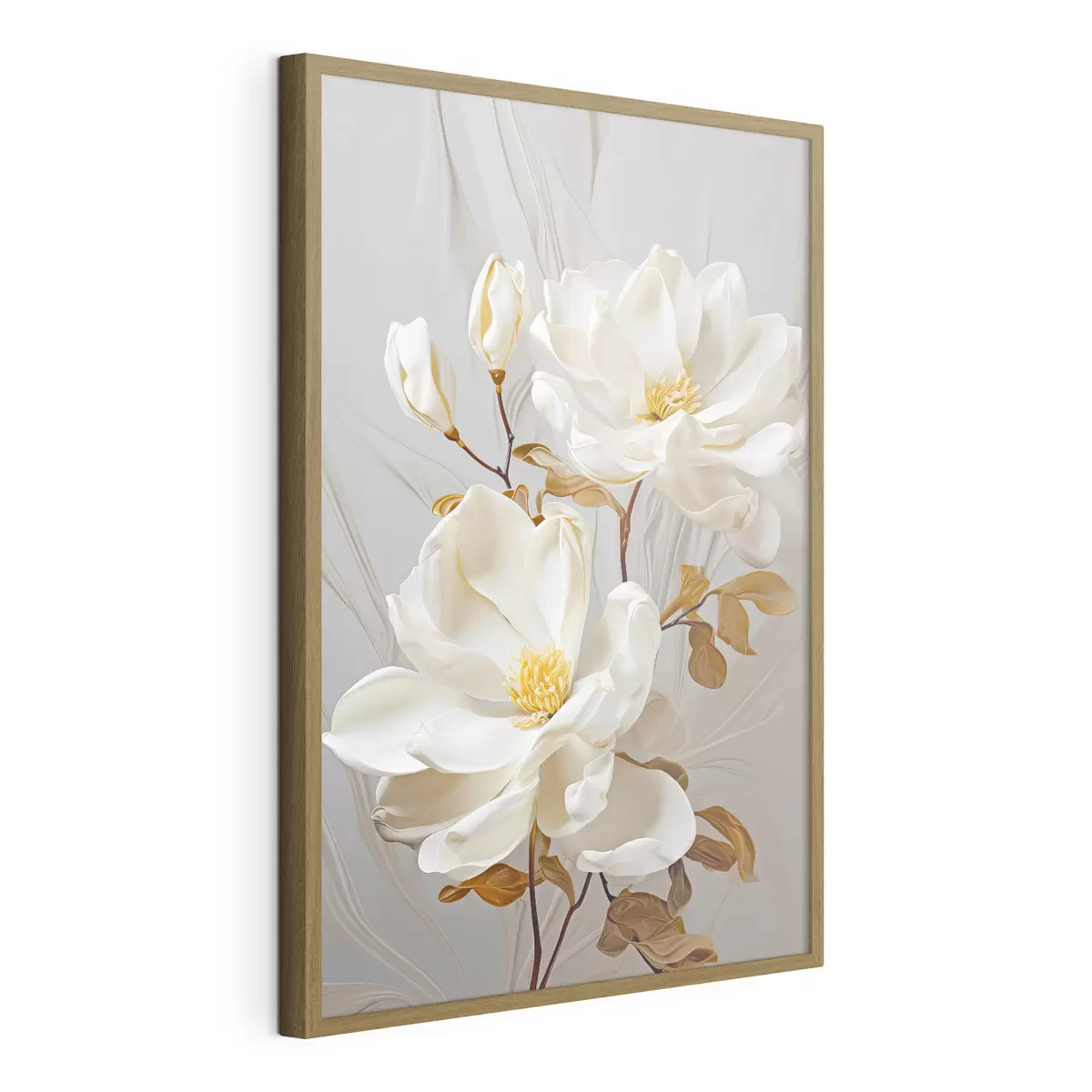 Poster Delicadas flores abstractas f45446