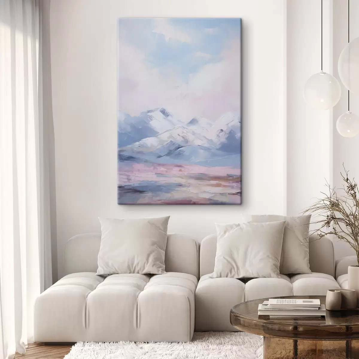 murales de pared Pintura de imitación de montañas s45457