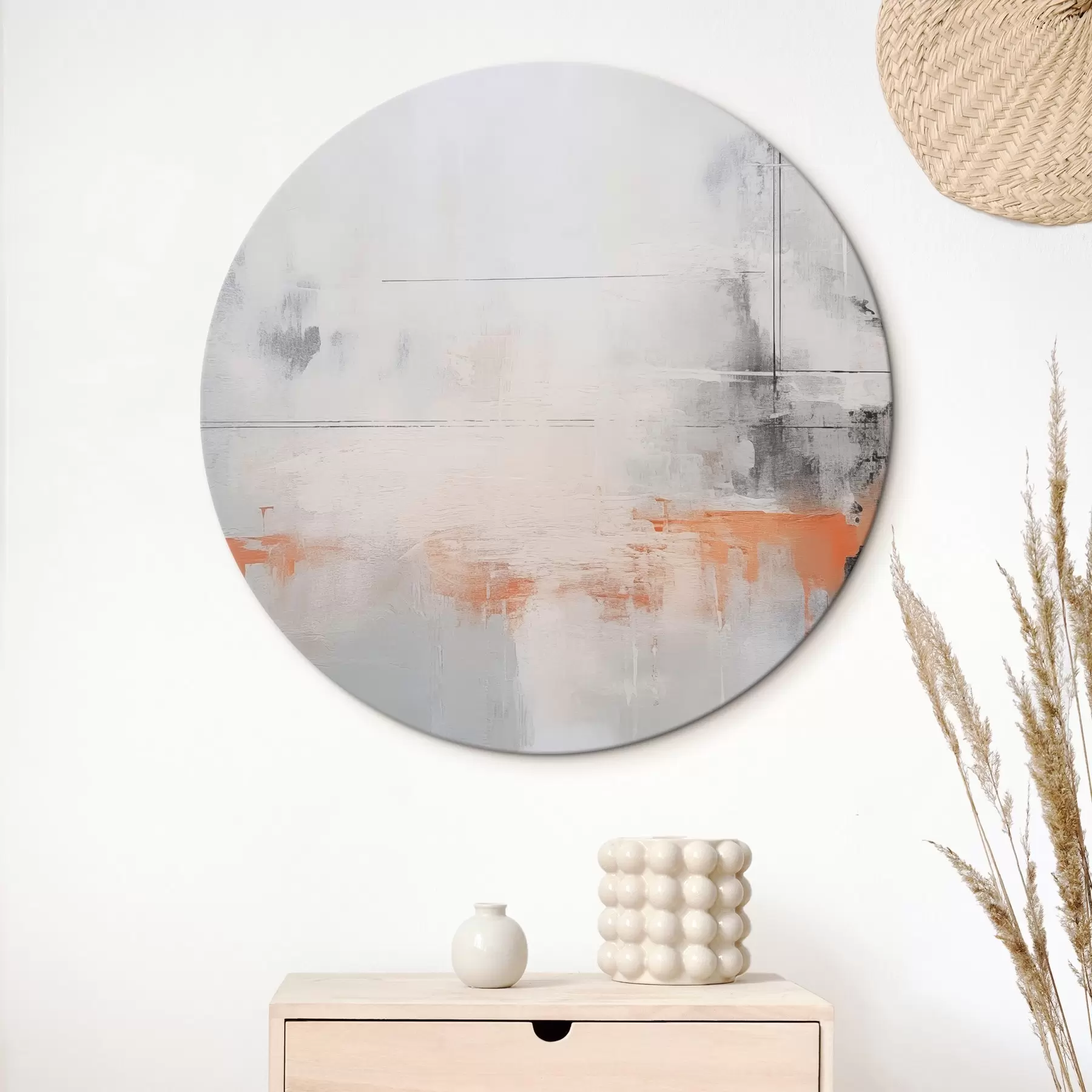 murales de pared Abstracción moderna con imitación de textura desgastada r45451